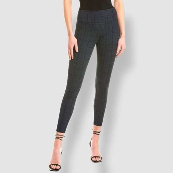 🆕 Three Dots High Rise Leggings in Mini Houndstooth Plaid Check - Picture 1 of 9